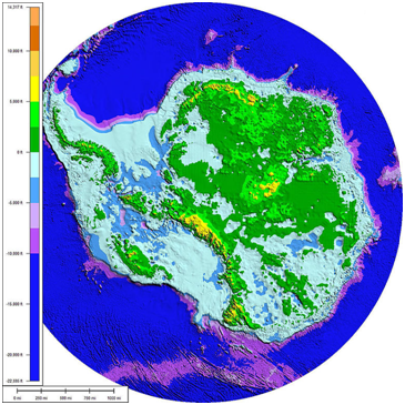 Topografia Antarktydy
