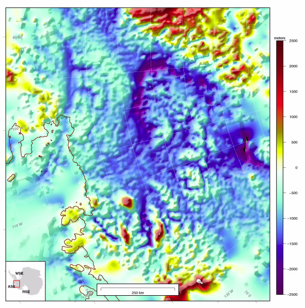 Głębokość Morza Amundsena