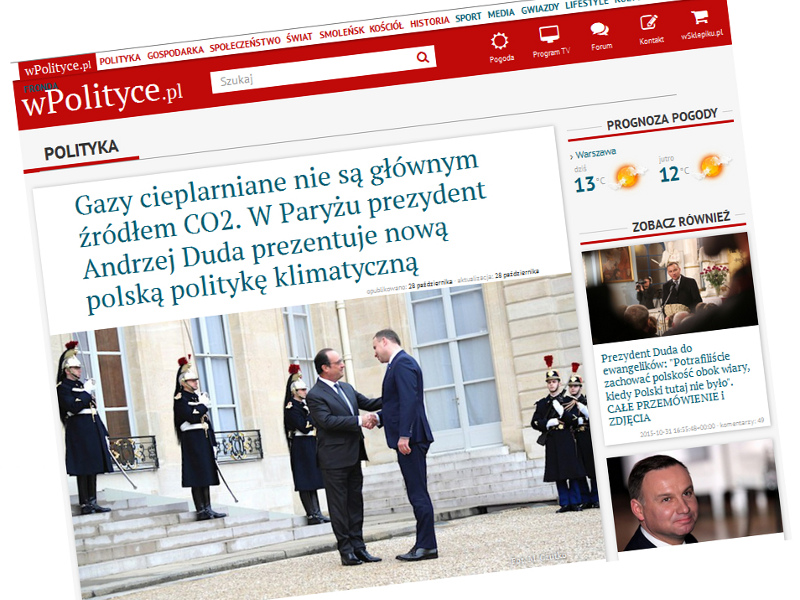 Zrzut ekranu serwisu wPolityce.pl pokazujący tytuł i zdjęcie ilustracyjne artykułu, którego autorem jest Leszek Sosnowski.