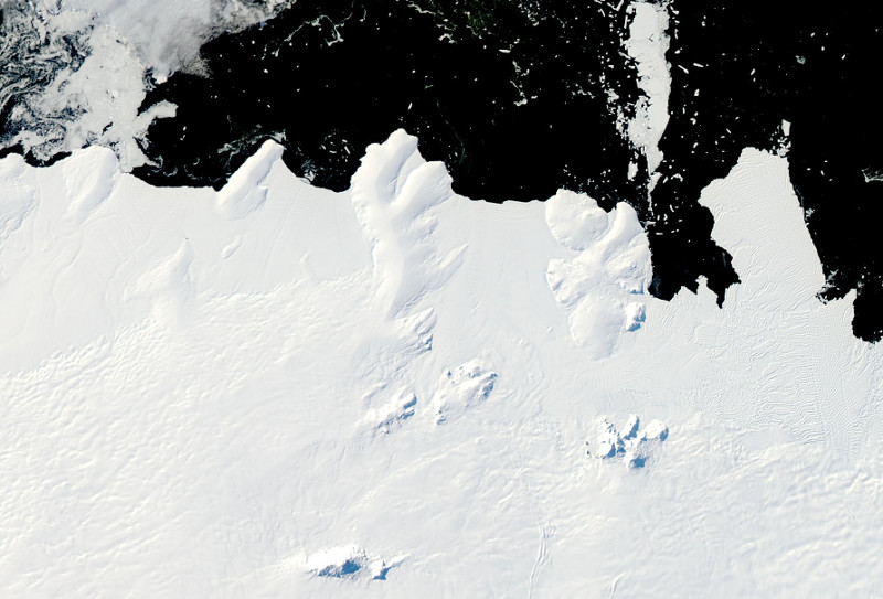 Zdjęcie: lodowiec szelfowy Dotsona, szelf Dotsona.
