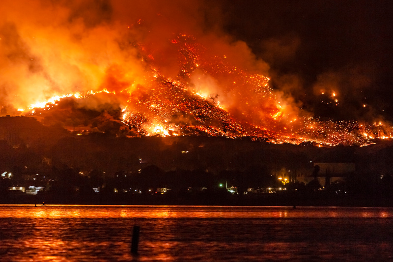 Pożary w Kalifornii 2018.