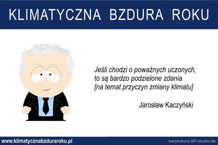 Klimatyczna bzdura roku: Jarosław Kaczyński