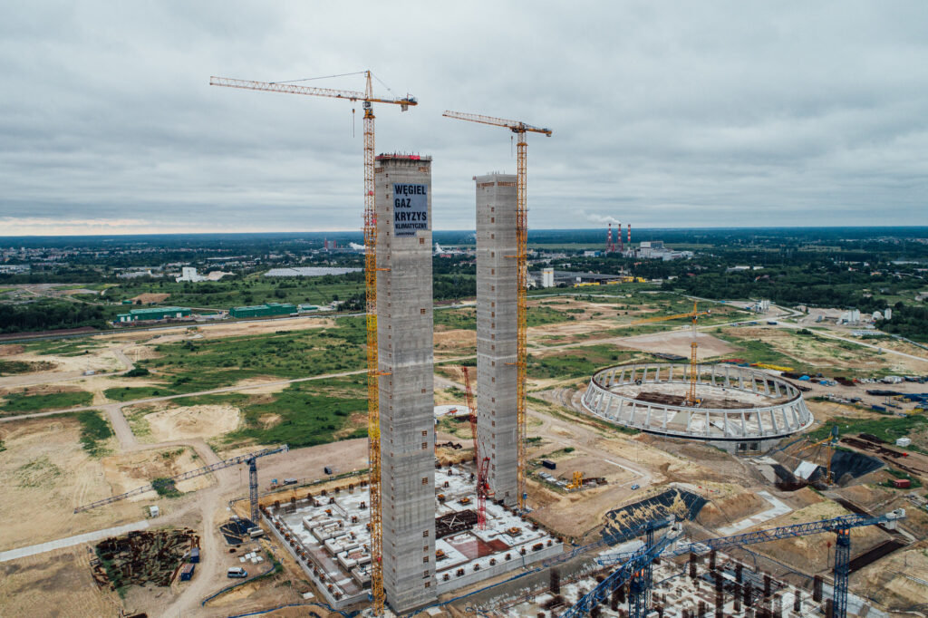 Zdjęcie: budowa elektrowni Ostrołęka C. 