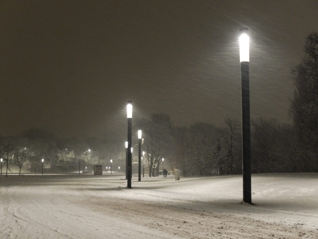 Zdjęcie dekoracyjne: opady śniegu w Warszawie.