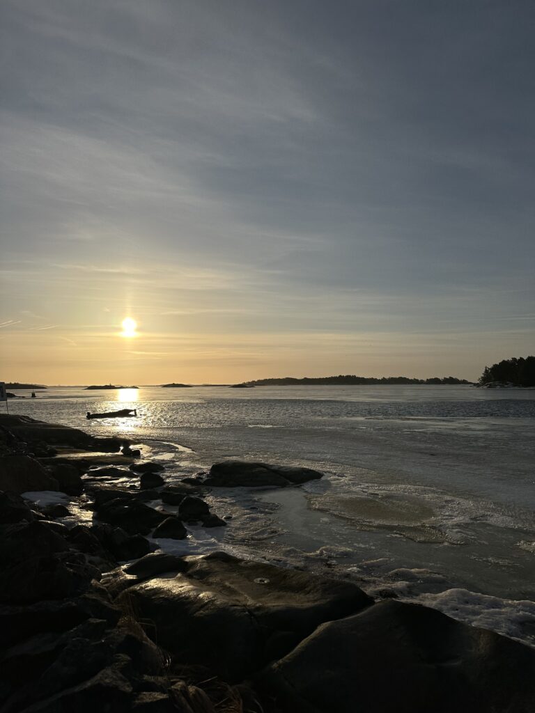 Zdjęcie: Tvärminne, wschód Słońca nad Bałtykiem