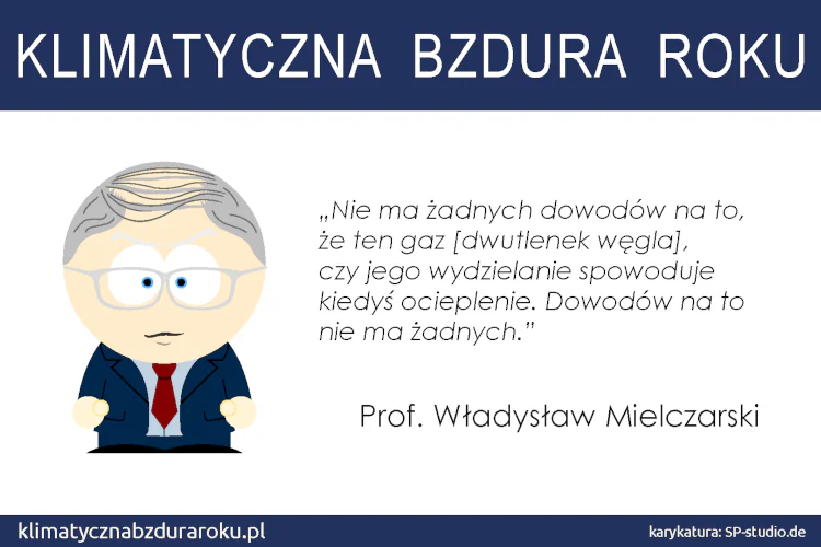 Klimatyczna bzdura roku 2024: Władysław Mielczarski