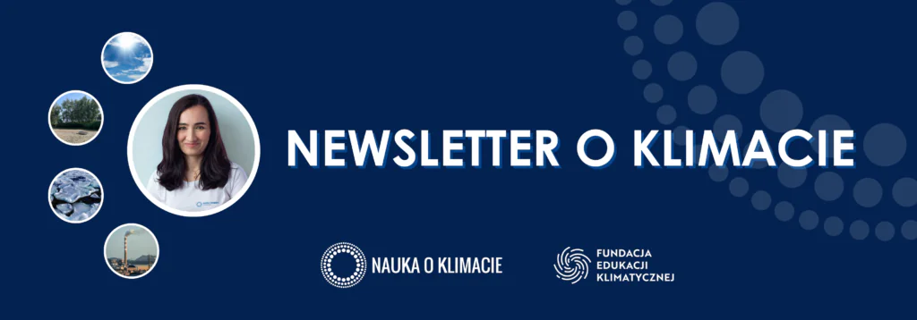 Grafika promocyjna: Newsletter o klimacie