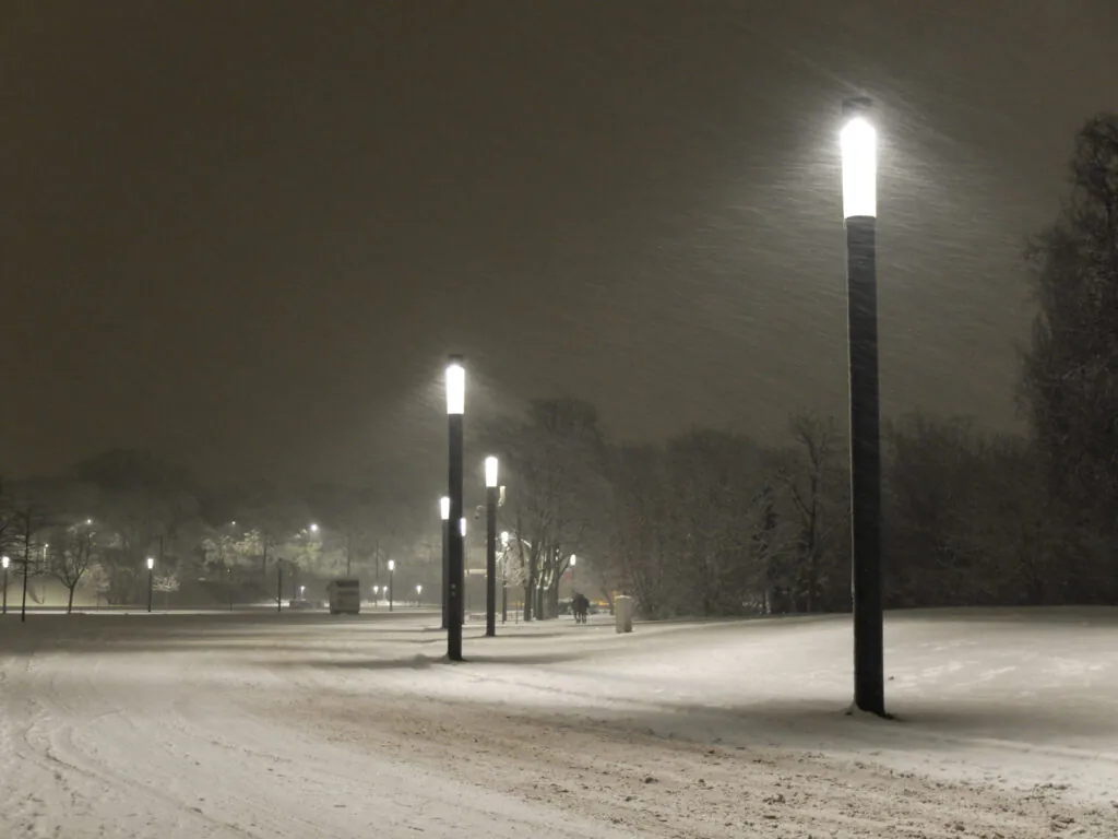 Zdjęcie dekoracyjne: opady śniegu w Warszawie.